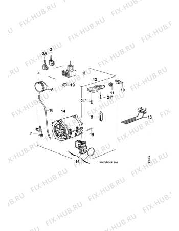 Взрыв-схема стиральной машины Far L2505 - Схема узла Electrical equipment 268